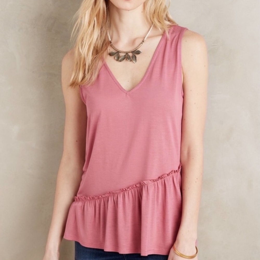 Anthropologie Dolan Pomona peplum tank M